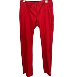 Express Red Mid Rise Barely Boot Columnist Pants Size 4